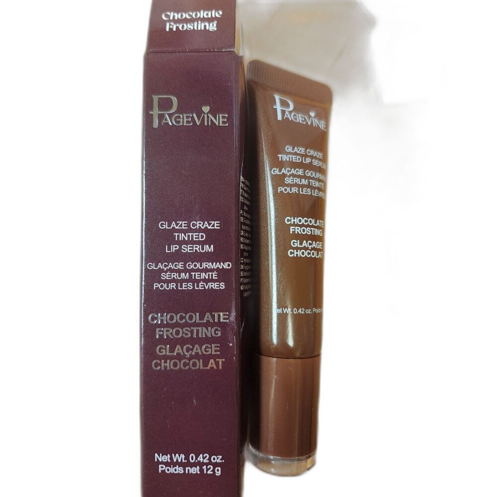 Pagevine Glaze Craze Tinted Lip Serum - Shade: Chocolate Frosting